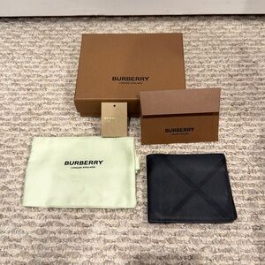 Burberry Black Bi-Fold Wallet